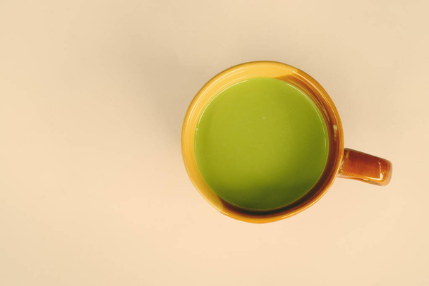 Sütlü Yeşil Kibrit Çayı - Fotoğraf, Görsel