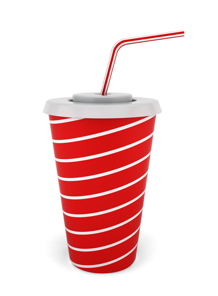 Drink cup with straw - Foto, Bild