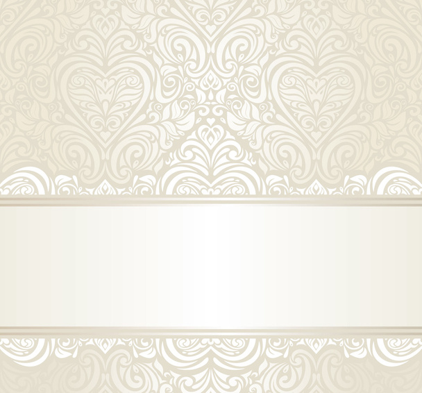 Bright wedding ivitation background design - Vector, Image