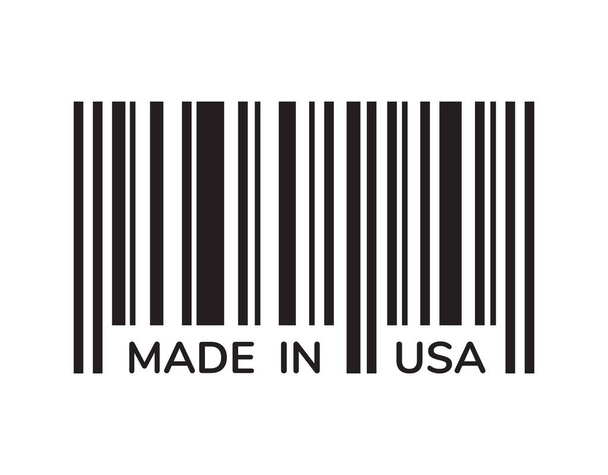 アメリカ製品のバーコードのベクトル図 - ベクター画像