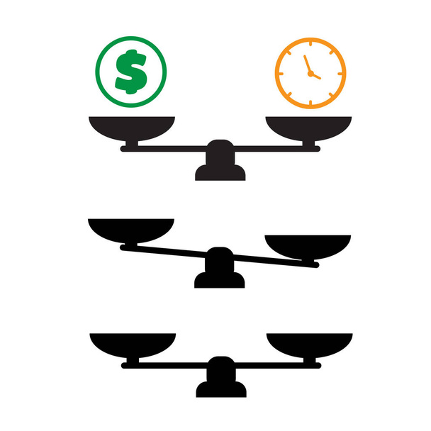 Scales of Justice. balance icons. Business success - Vector, Image