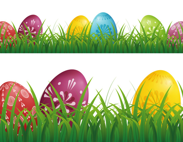 Easter Eggs Background - ベクター画像
