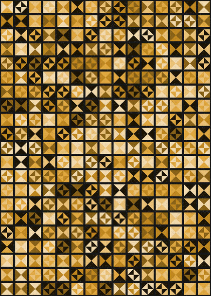 Absztrakt geometriai minta generatív számítógépes művészeti illusztráció - Vektor, kép