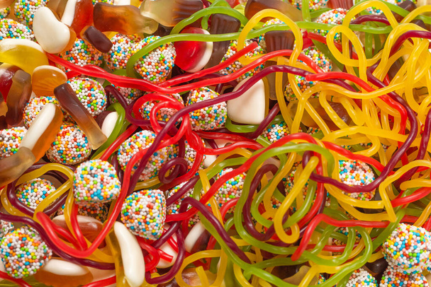 Tasty jelly sweets. Top view.   - Photo, Image