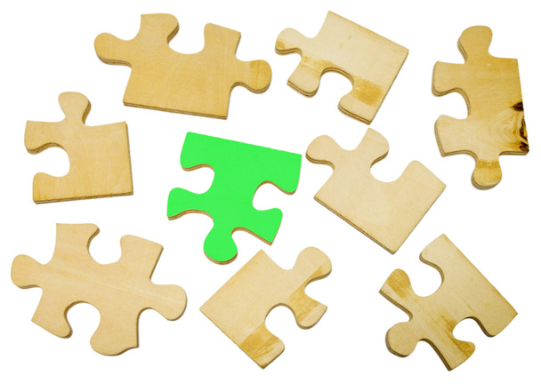 Wooden puzzle - Photo, Image