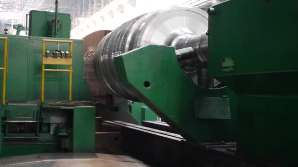 Metalworking machine grinds metal product - Footage, Video