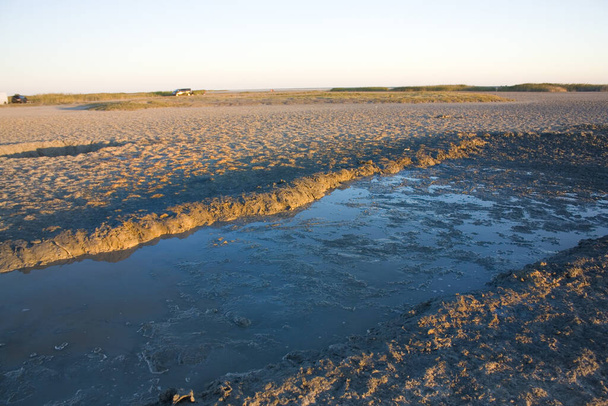 Bagni di fango a Sivash Lake, Kherson Oblast, Ucraina - Foto, immagini