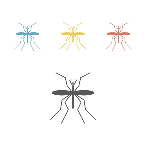 Vetor de ícone de mosquito. Ícone de vetor para gráfico web - Vetor, Imagem