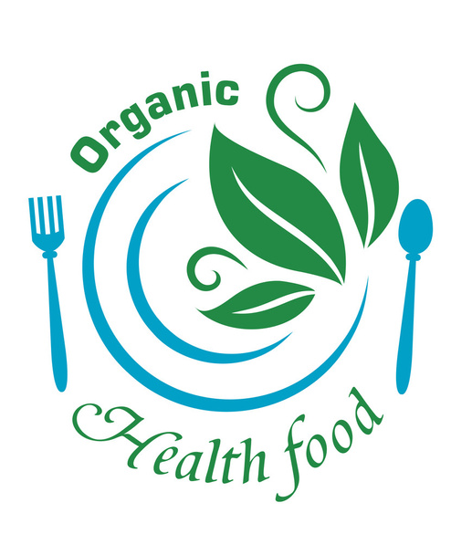 Organic health food icon - Vector, Image