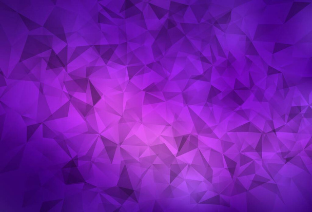 Luz púrpura, Plantilla poligonal vectorial rosa. Una muestra con formas poligonales. Plantilla para los fondos del teléfono celular. - Vector, imagen