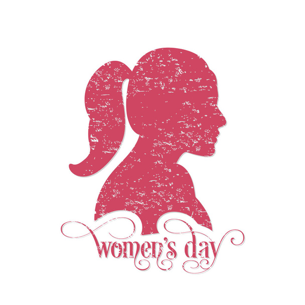 Εικονογράφηση της Διεθνούς Ημέρας της Γυναίκας, 8 Μαρτίου. - Διάνυσμα, εικόνα