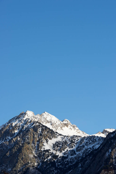 Peaks in the Pyrenees, Tena Valley, Huesca Province, Aragon in Spain. - Fotografie, Obrázek