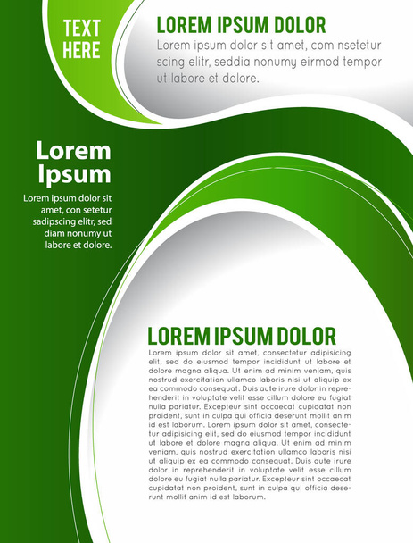 Stylish presentation of business poster, magazine cover, design layout template. Brochure or flyer - Διάνυσμα, εικόνα