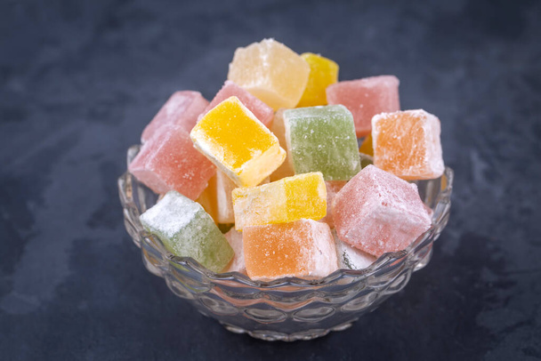 turkish delight in a bowl, food concept - Photo, image