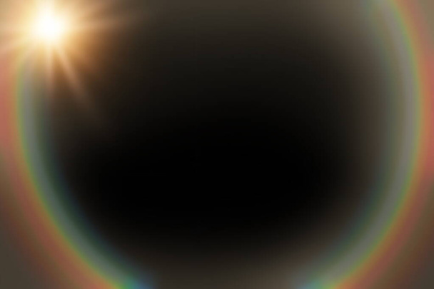 una superposición Lente destellos con luces de destello - Foto, imagen