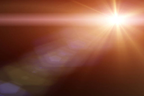 una sovrapposizione Lente razzi con luci flash - Foto, immagini
