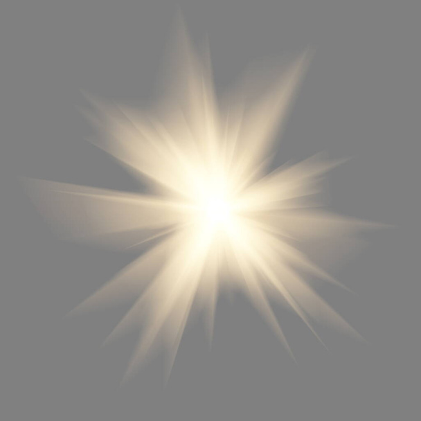 una superposición Lente destellos con luces de destello - Foto, Imagen