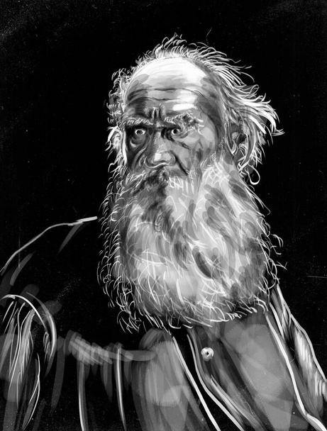 Famous Writers Series. Lev Nikolaevich Tolstoy - one of the most famous Russian writers and thinkers, one of the greatest novelists in the world - Foto, Bild