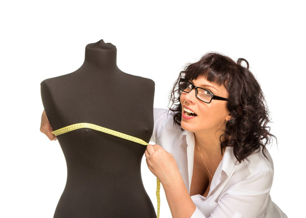Adult tailor with mannequin - Photo, Image