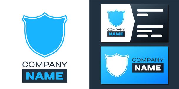 Logotype Shield security icon isolated on white background. Protection, safety, security concept. Firewall access privacy sign. Logo design template element. Vector. - Vector, Image