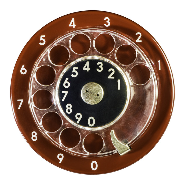 Vintage red phone digits - Фото, зображення