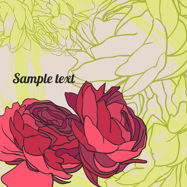 Roses design template, vector illustration - Vektor, Bild