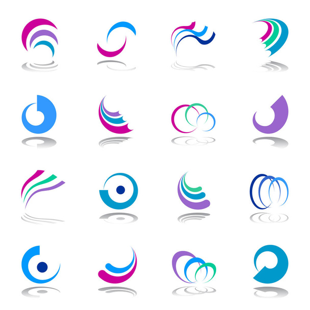 Design elements set. Abstract icons. Vector art. - Vector, Image