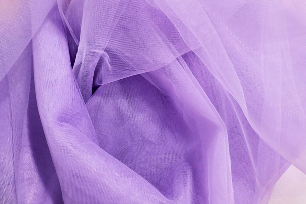 Lavendel Tüll, Blush Tüll, Stoffstruktur, Tüll Textur, Tüll Nahaufnahme - Foto, Bild