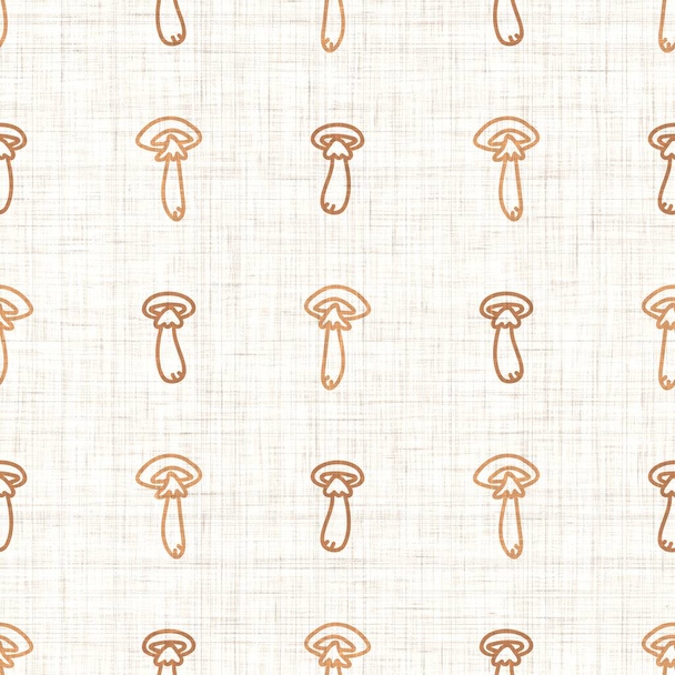 Бесшовный фоновый грибной гендерно-нейтральный рисунок. Whimsical minimum earthy 2 tone color. детская детская обои или boho мультяшные грибы моды на всем принте. - Фото, изображение