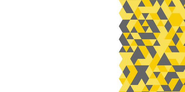 Κίτρινο και ασημί φόντο παρουσίαση με σύγχρονη εταιρική έννοια. Κίτρινο και απόλυτο γκρι τυχαία πολυγωνικό μοτίβο φόντο. 2021 χρώμα του έτους - Διάνυσμα, εικόνα