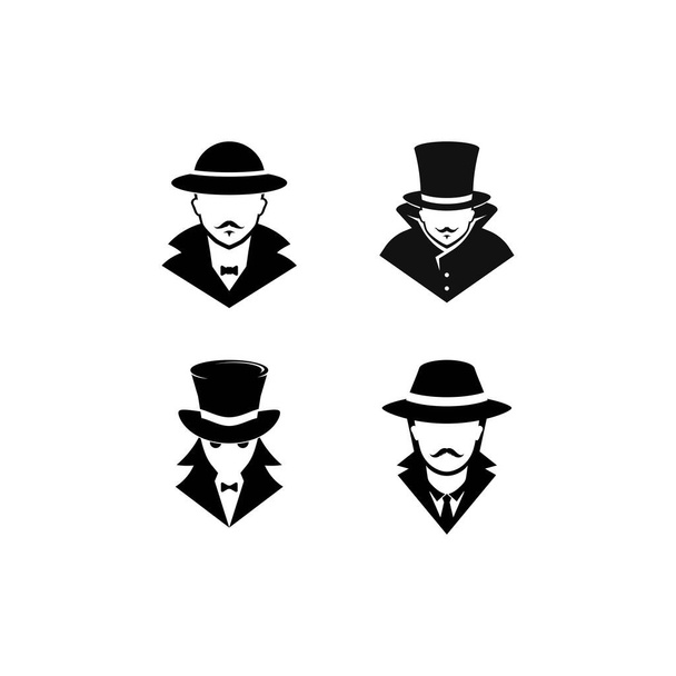 detective logo vector icon illustration design - Vector, Image