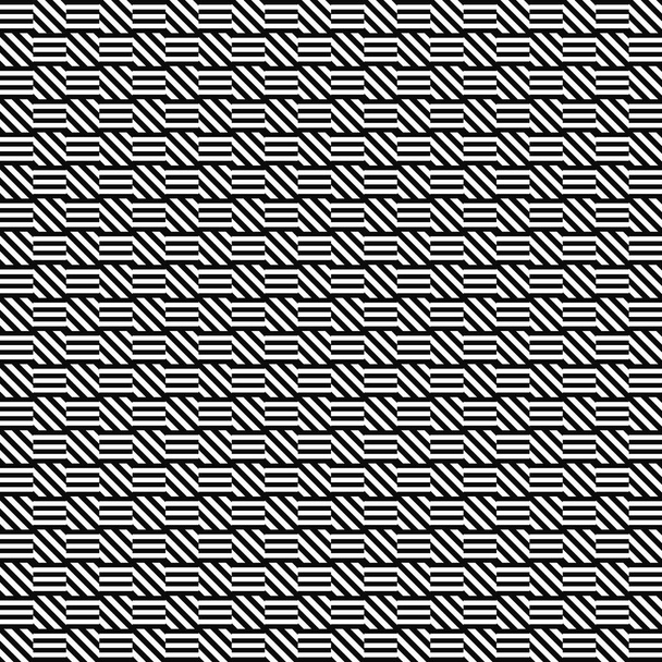 Seamless pattern. Geometric texture. Black-and-white background. Monochrome design. Vector illustration. - Vector, Image