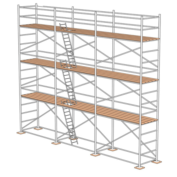 Ilustración de andamios de construcción
 - Foto, imagen