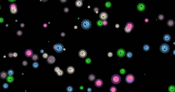 Αναπαραγωγή Coronavirus 4K animation. Διάφορες τροποποιήσεις ιικών στελεχών. Πανδημία έννοια με επικίνδυνα κύτταρα. Διάφορα βίντεο αντιγραφής ιών. Γενετική ποικιλομορφία των ιών. Κινούμενα σχέδια - Πλάνα, βίντεο