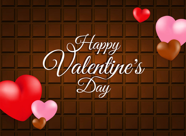 High Quality ChocolatebBackground for your Saint Valentine s Day Design . Isolated Vector Elements - Διάνυσμα, εικόνα