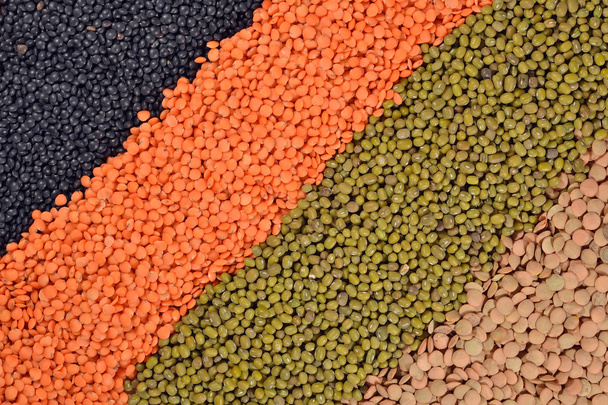 Mixture of lentils and beans - Valokuva, kuva