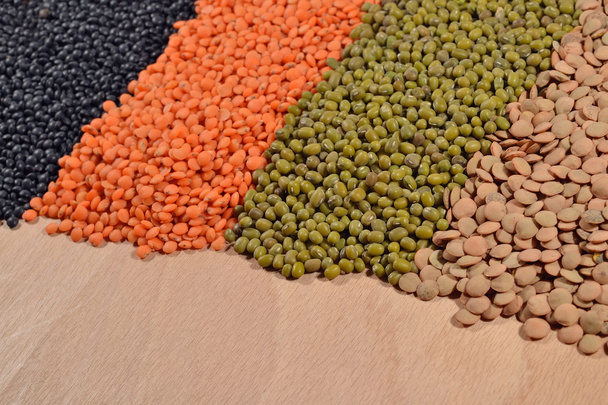 レンズ豆と豆の混合物 - 写真・画像