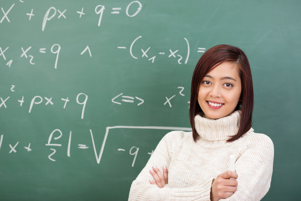 Confident young Asian teacher or student - Foto, Imagem