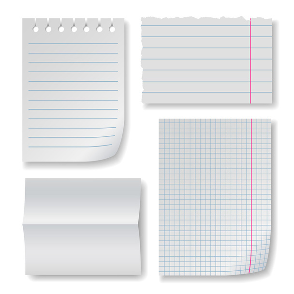 Note paper set - Vector, Image