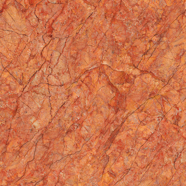 modello naturale di marmo rosso arancio colore lucido fetta minerale - Foto, immagini