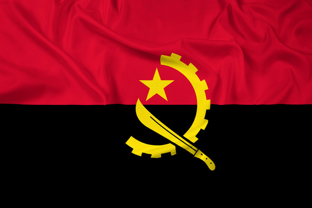 Waving Angola Flag - Photo, Image