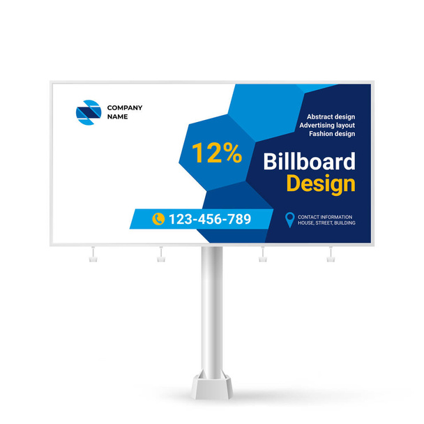 ビルボードデザイン、広告情報を配置するための近代的なビルボード - ベクター画像