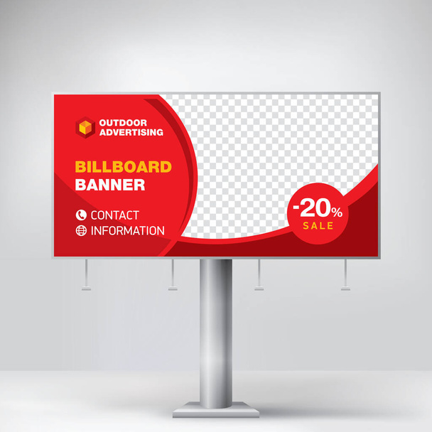 Billboard suunnittelu, moderni Billboard saattamiseksi mainostiedot - Vektori, kuva
