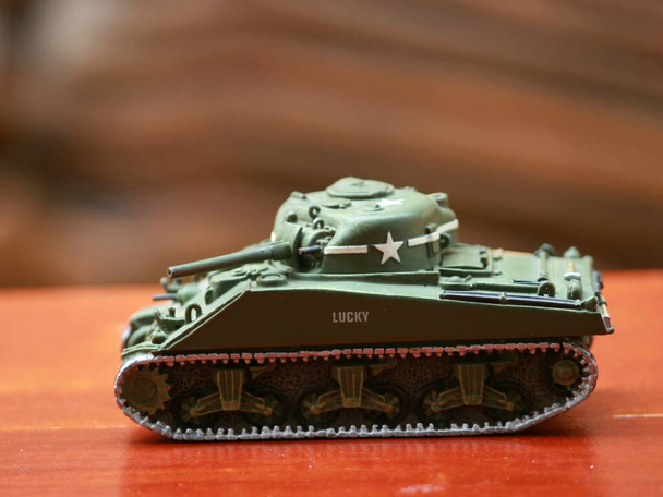 This photo is a miniature main battle tank - Photo, Image