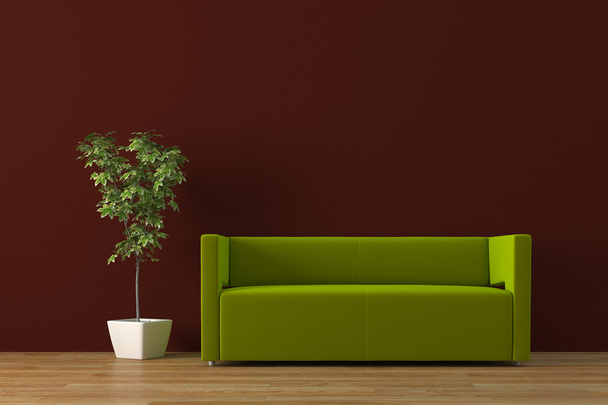 Interior urbano con sofá
 - Foto, imagen
