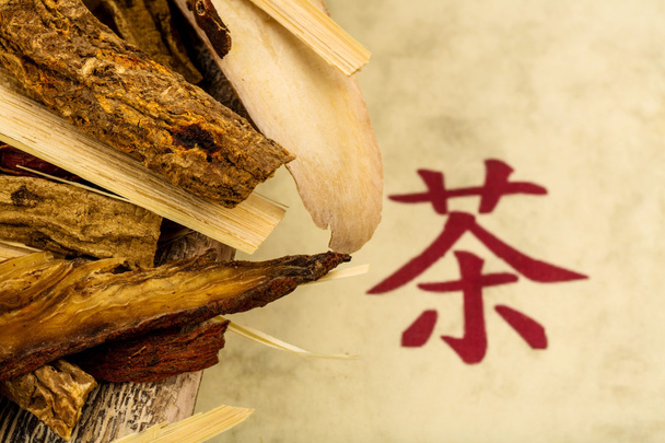 Chá para a medicina tradicional chinesa
 - Foto, Imagem