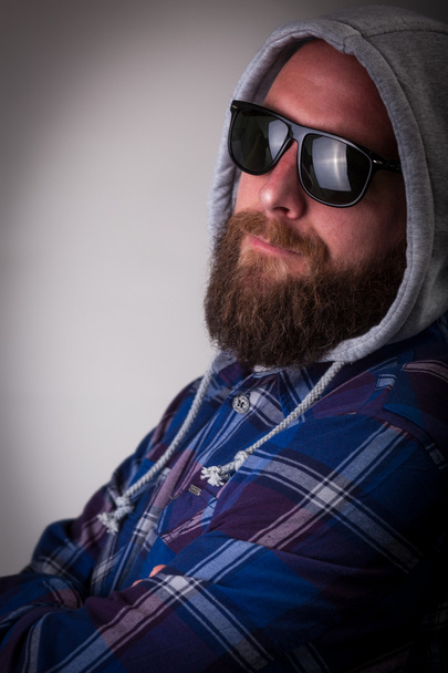 Dutchman with beard and sunglasses - Photo, Image