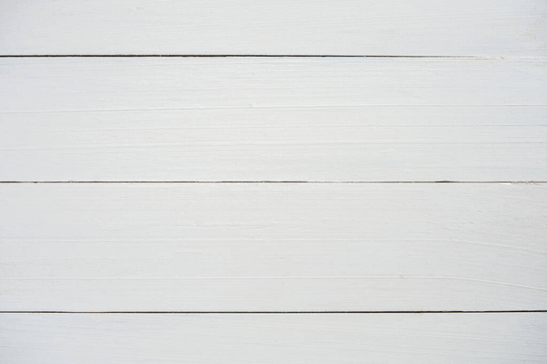 Wood table painted white texture background with copy space for your designs or add text to make work look better. High resolution wooden backdrop for website or wallpaper. material use as natural - Photo, Image