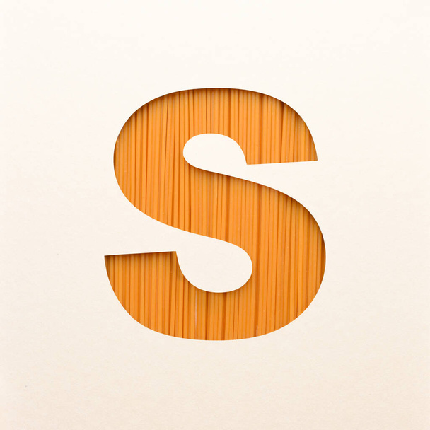 Font design, Abstract alphabet font with wood texture, realistic wood typography - S - Fotó, kép