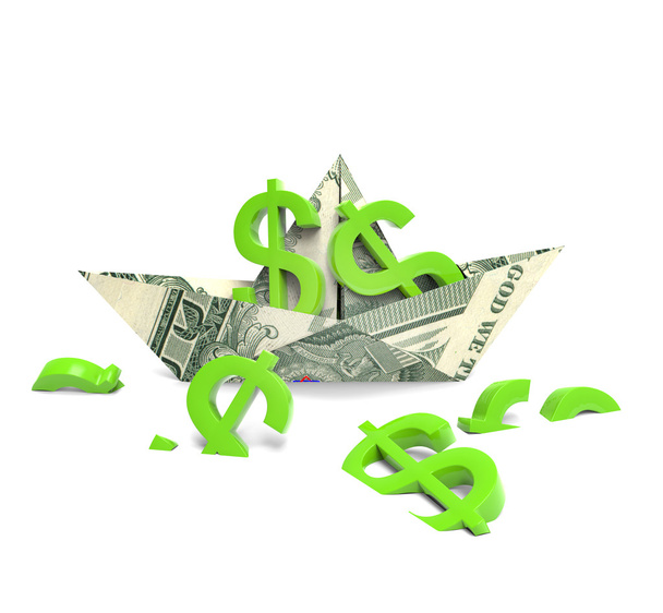паперові гроші човен
 - Фото, зображення